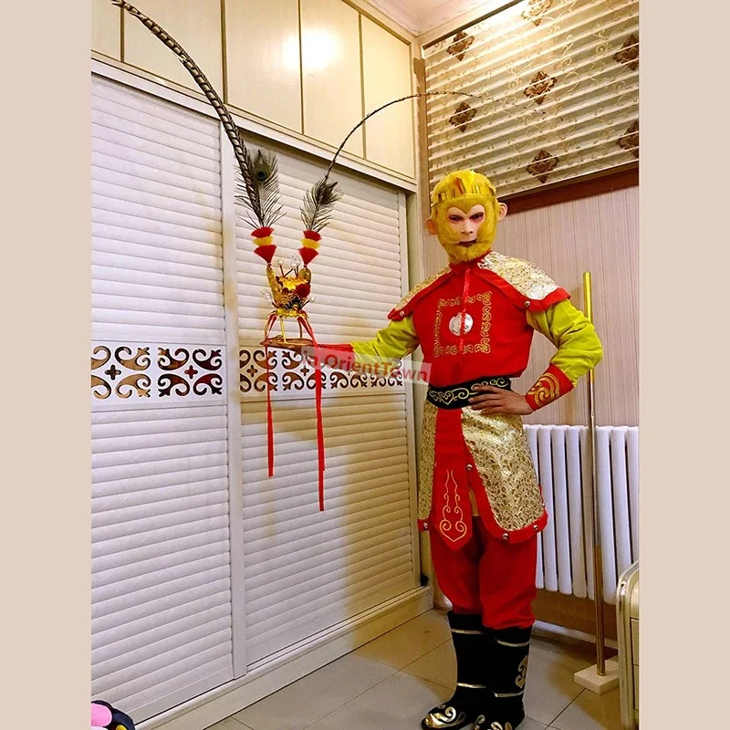 Festivals New Year's day Monkey king Sun Wu Kong Outfit adult performance clothes Xi You Ji Great Sage Equal to Heaven Costume