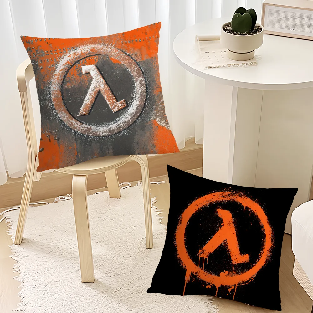 Game H-Half-Life cushion cover Living Room Accent Couch Back Support Square Lounge Restful Nap Companion Pillow Case