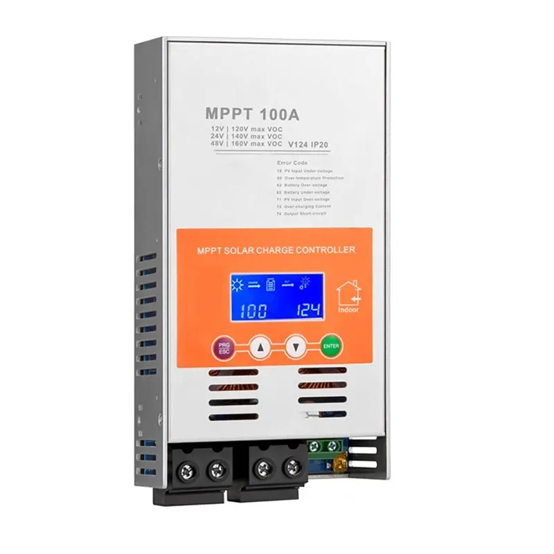 B27B 100A With Wifi 12V 24V 48V MPPT Solar Charge Controller V124 For Lead-Acid Battery Or Lithium Battery