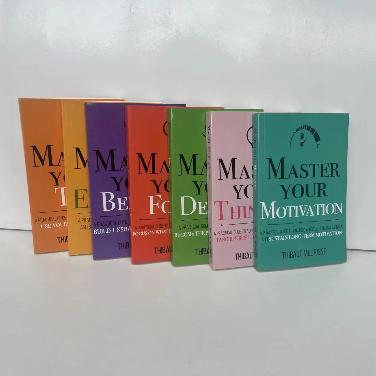 7 Pcs/set A Practical Guide To Taking Control of Your Life, Set of 7 Books, Mastery English Edition, Thibaut Meur