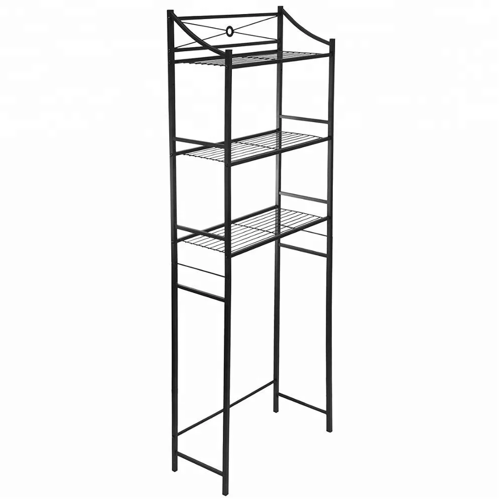 

Modern Space Saver Over the Toilet Rack Bathroom Corner Stand Storage Organizer Accessories Restroom Cabinet Tower Shelf