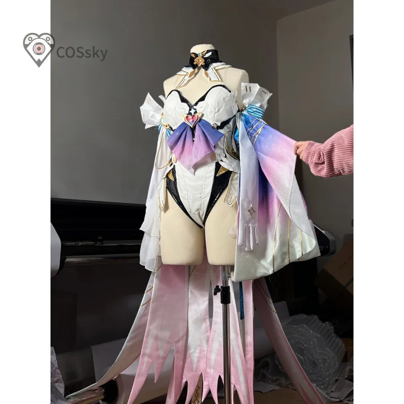 

Game Wuthering Waves Aemeath Cosplay Costume Women's sexy jumpsuit headwear props wig Halloween carnival new Aemeath uniform