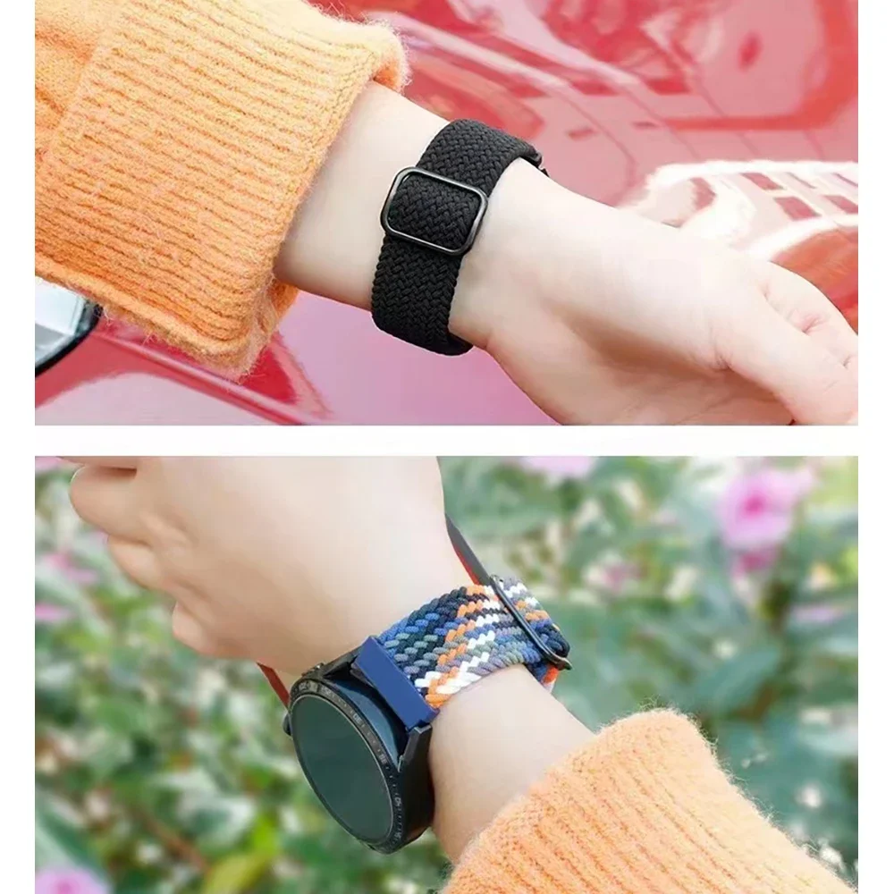 Nylon-Schlaufenarmband für Samsung Galaxy Watch Ultra 47 mm, sportliches geflochtenes, atmungsaktives Ersatzarmband für Galaxy Watch Ultra Band