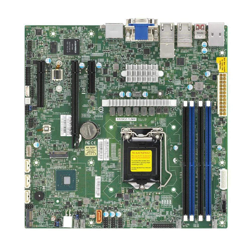 X12SCZ-TLN4F Industrial Package Motherboard For Supermicro Single-socket Server 10th Generation i3 i5 i7 i9 W-1200 LGA-1200