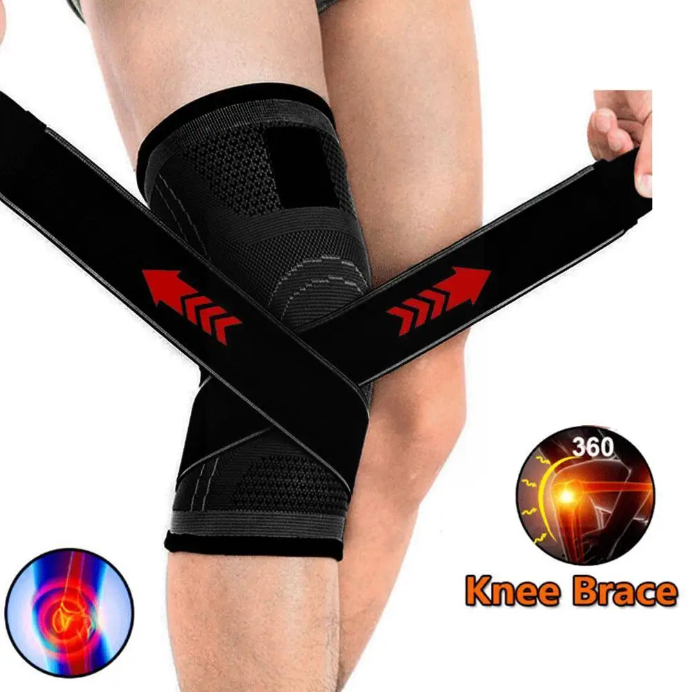 1Pcs Knee Pads Braces Sports Support Kneepad Men Women for Arthritis Joints Protector Fitness Compression Sleeve V3E6