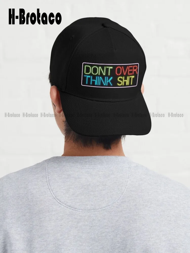 Kenny Beats' The Cave Neon Sign “Don'T Over Think Shit” Baseball Cap Caps For Women Personalized Custom Cartoon Simplicity Gift