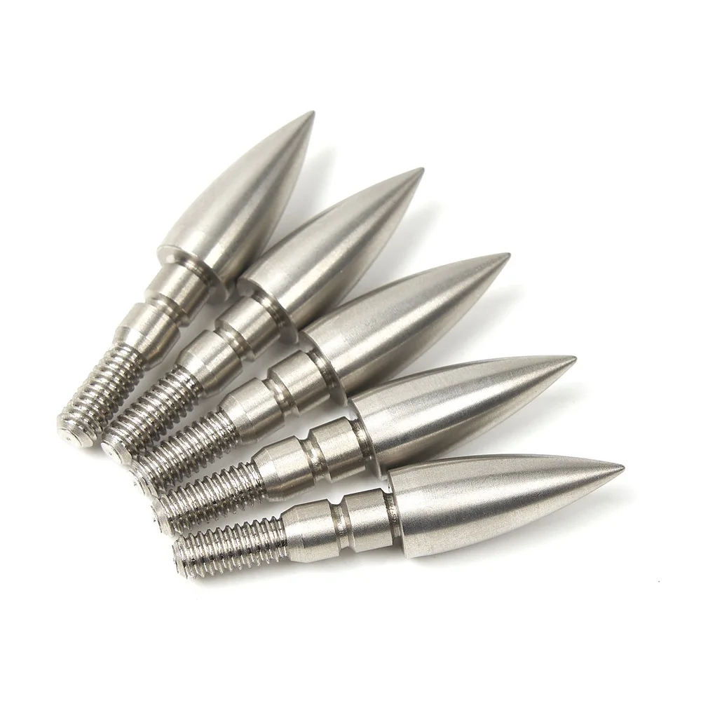 12pcs Archery Target Arrowhead 100/125/150grain Stainless Steel Aiming Arrow Tips Improve Shooting Accuracy Shooting Accessories