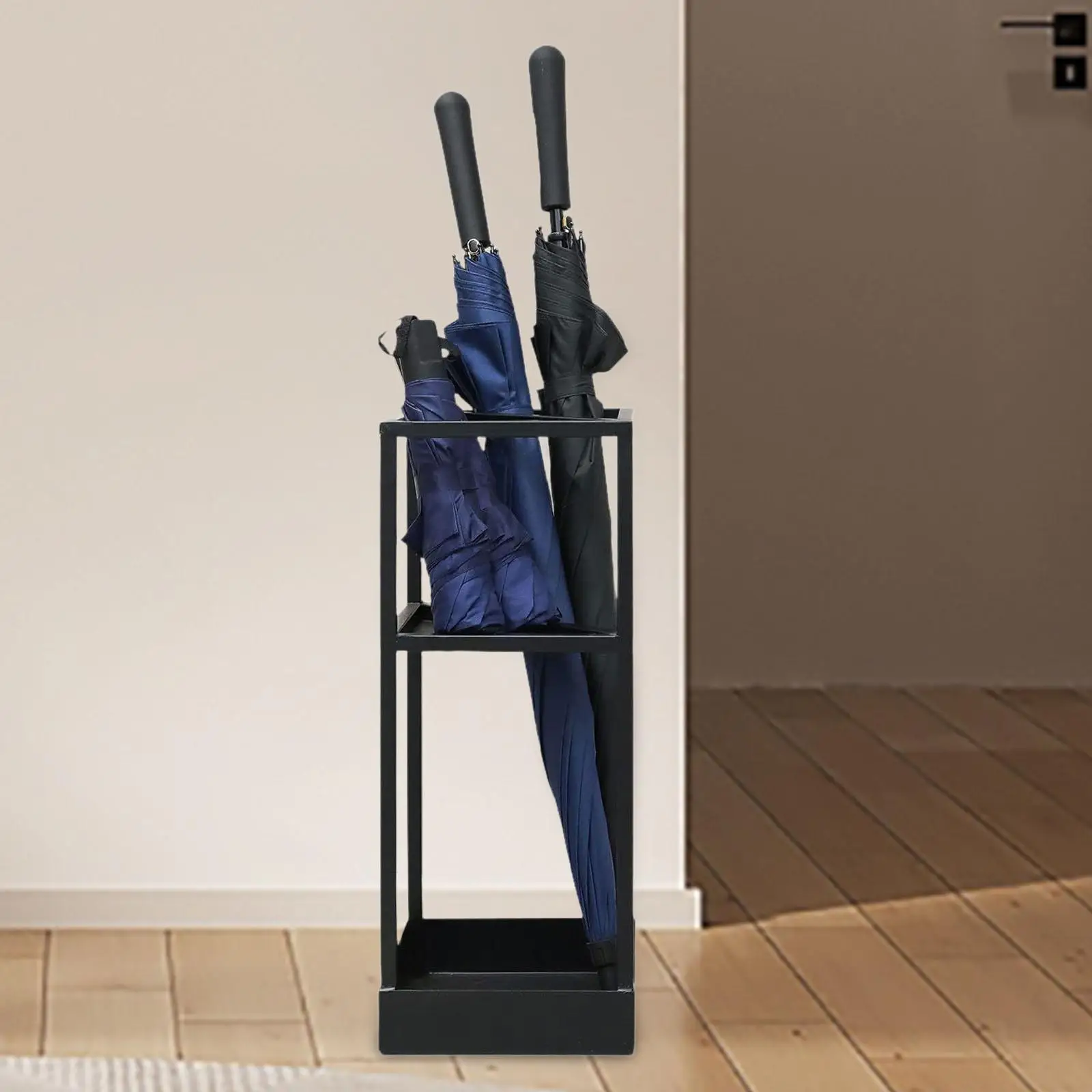 Umbrella Stand Rack with Shelf Umbrella Holder for Restaurant School Hallway