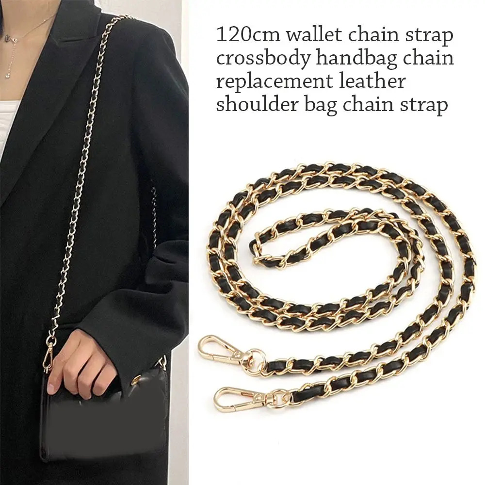 Replacement Purse Chain Strap Accessories DIY 120CM Bag Part Accessory Attractive Leather Shoulder Bag Chain Straps