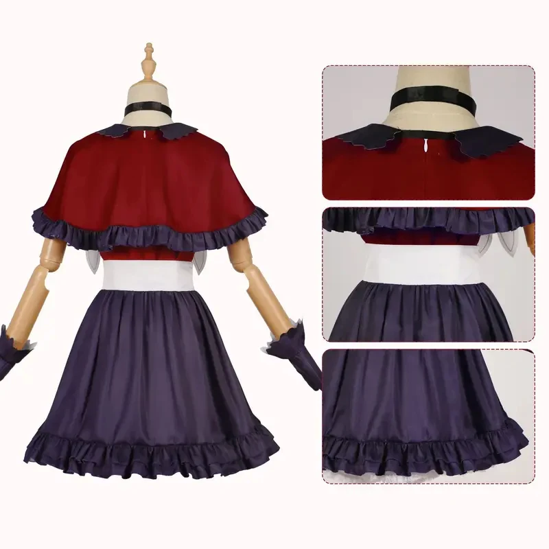 Disfraz de Cosplay de Arima Kana de Oshi no Ko, Peluca, Sombrero y Falda de Ruby Hoshino, para Mujeres Adultas, Halloween, Carnaval; 3.a;6\m/Anime Oshi no Ko Arima Kana Cosplay Costume Ruby Hoshino Wig Hat Skirt Outfits For Women Adult Halloween Carnivag;
