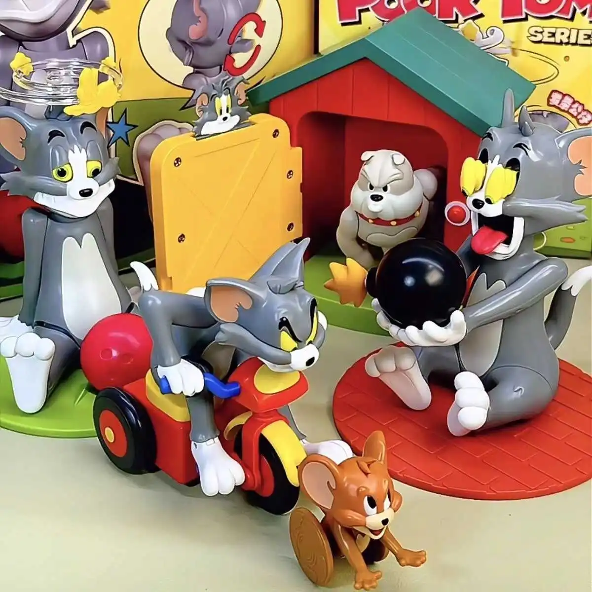 2024 New 52Toys Tom And Jerry Anime Figure Poor Tom Series Blind Box Tom And Jerry Mystery Box Room Decoration Christmas Gift