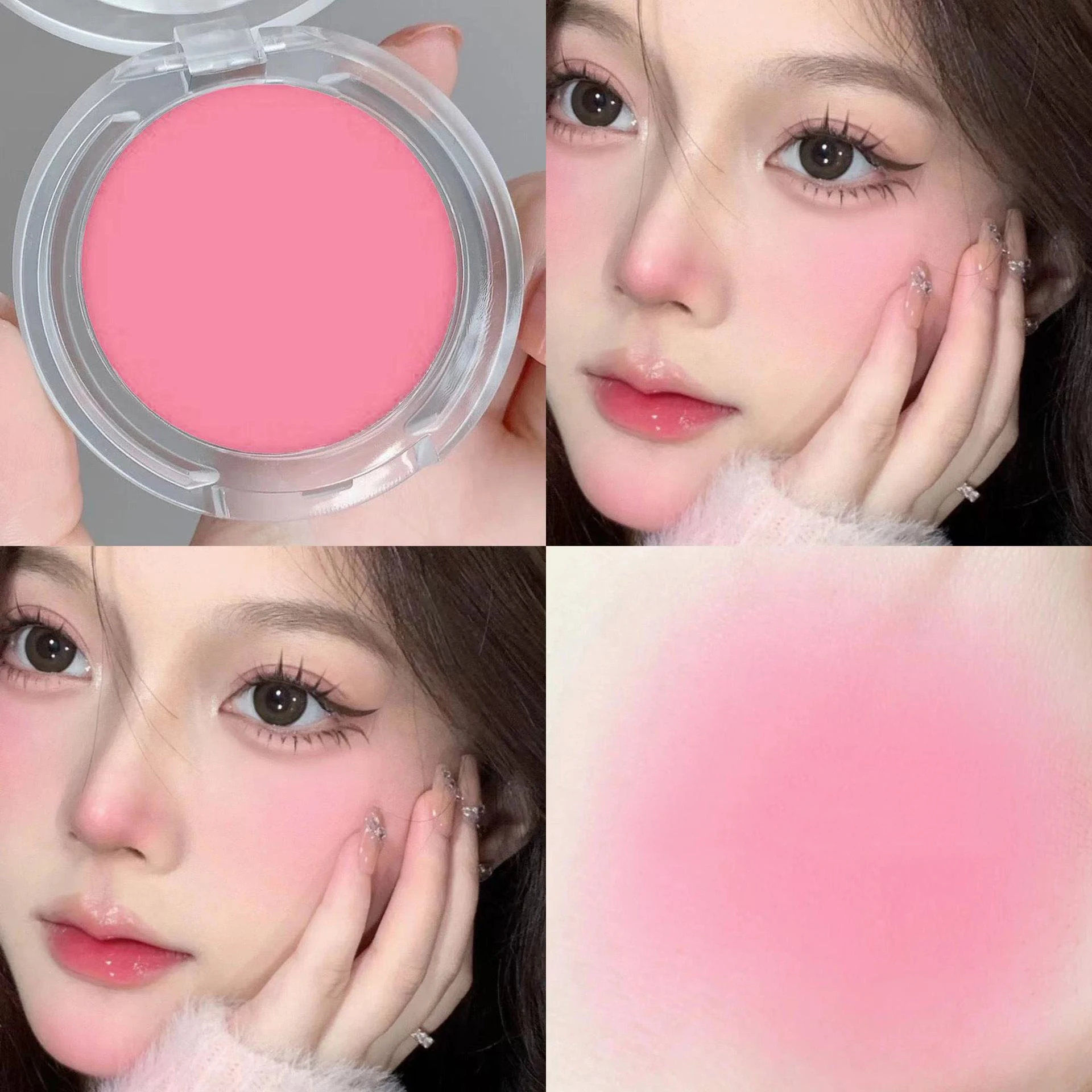 Single Color Blush Matte Natuurlijke Wangtint Fleuren Gezicht Waterdicht Gezicht Contouren Cosmetica Blush Poeder Zachte Vrouwelijke Make-Up