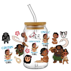 Miniso New Design Cartoon Ocean film UV DTF Cup Wrap For 16oz Libbey Coffee Glass Can Cup uvdtf Wrap Easy peel DIY Wholesale