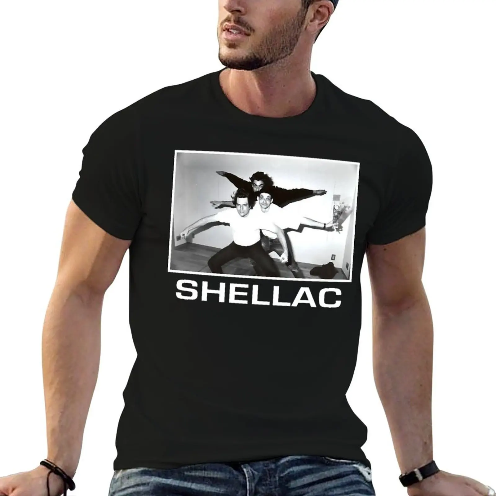 shéllác bands (1) T-Shirt Clothing Funny t-shirt mens t shirts top quality