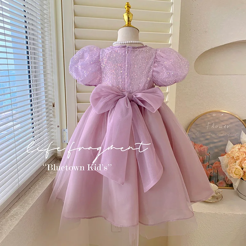 2024 Girls Dress Summer Childrens Fashion Girls Sweet Gentle and Cute Princess Dress Kids Sweet Cute Clothes