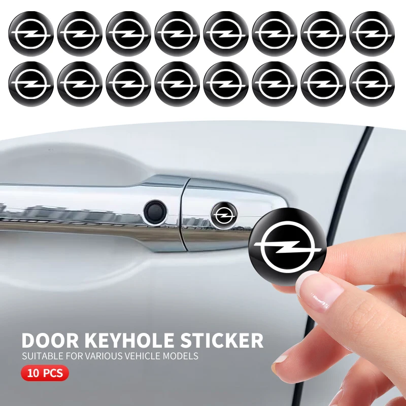 

2/5/10Pcs 15mm Car Lock Keyhole Stickers Decoration Protection For Opel Insignia Astra G J F K Vectra C H Corsa C B D Omega