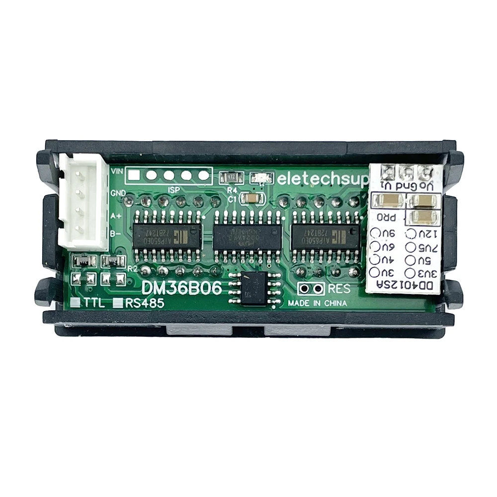 DC 5V 12V 24V RS485 cyfrowy w kształcie tuby znaki moduł wyświetlacza LED Modbus RTU dla oprogramowania konfiguracyjnego PLC