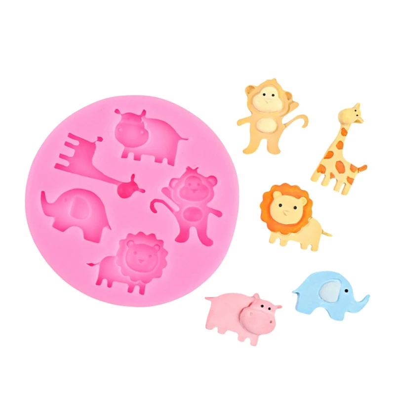 Silicone Mold for Forest Animal Shaped Candy Chocolate Making Fondant Cake Mould Dropship