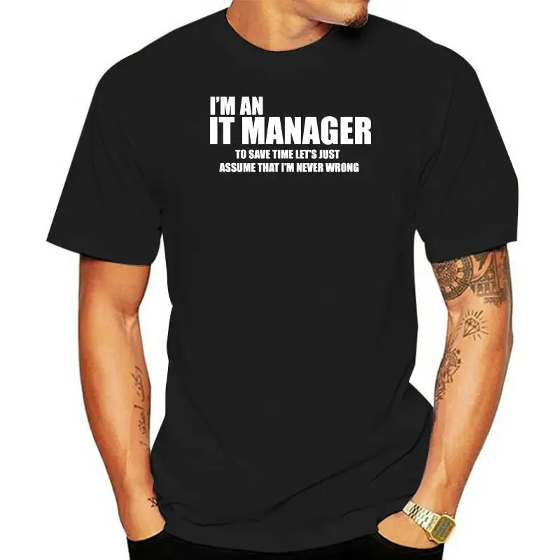 8180D It Manager T-Shirt Print For It Manager Profession Tee Shirt Summer Sale Tee Shirt Man Short Sleeve Fitness Tops Casuals