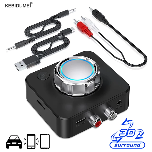 Bluetooth 5.0 Audio Receiver 3d Stereo Music Wireless Adapter Tf Card R l Rca 3.5mm Aux Jack For Car Kit Wired Speaker headphone Wireless Adapter AliExpress