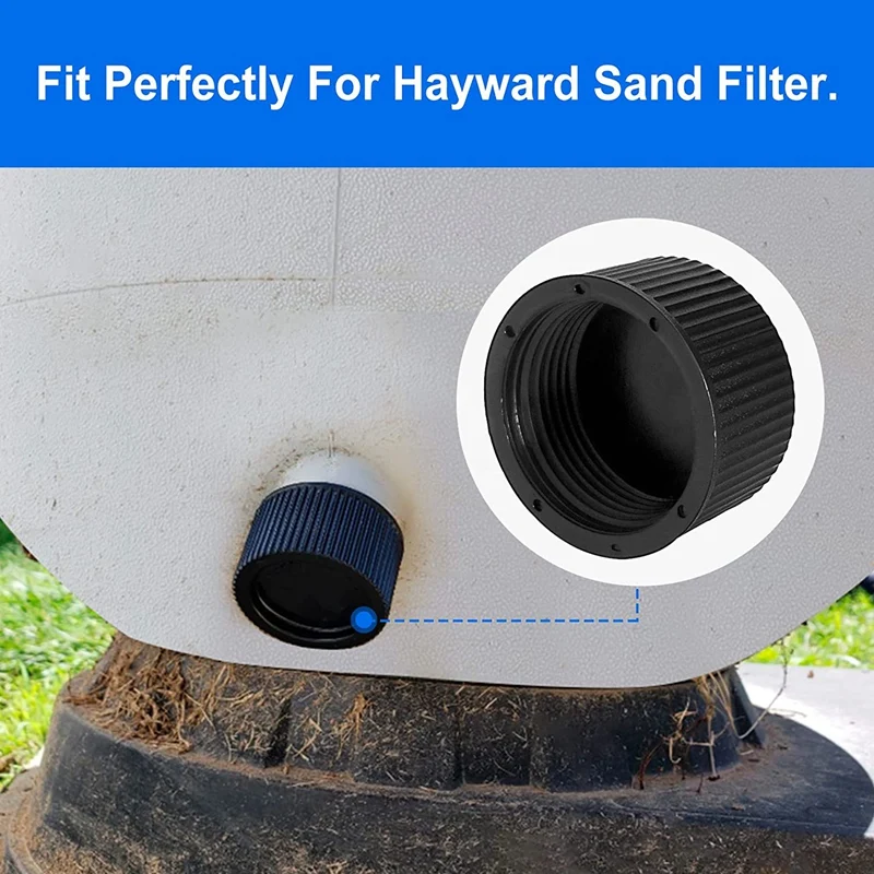 SX180HG Pool Sand Filter Drain Cap And Gasket For Hayward Pro Series Sand Filter Models S140T,S144T,S164T,S166T,S180T