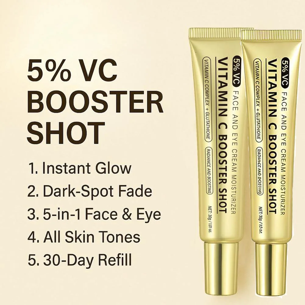 Vitamin C Booster Serum Glutathione Niacinamide V E Brightening Firming Moisturizer Hydrating Lightweight Serum for Face Care