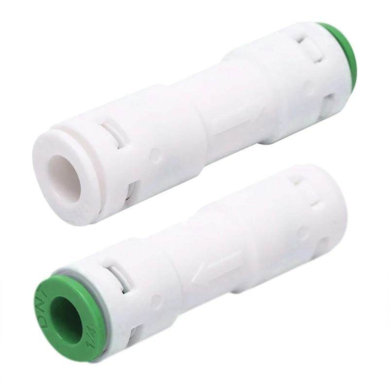 2 Pcs Reverse Osmosis Water Filter One Way Check for Valve Certified Plastic  Quick Connect RO Fittings 1/4 Inch Drop Shipping