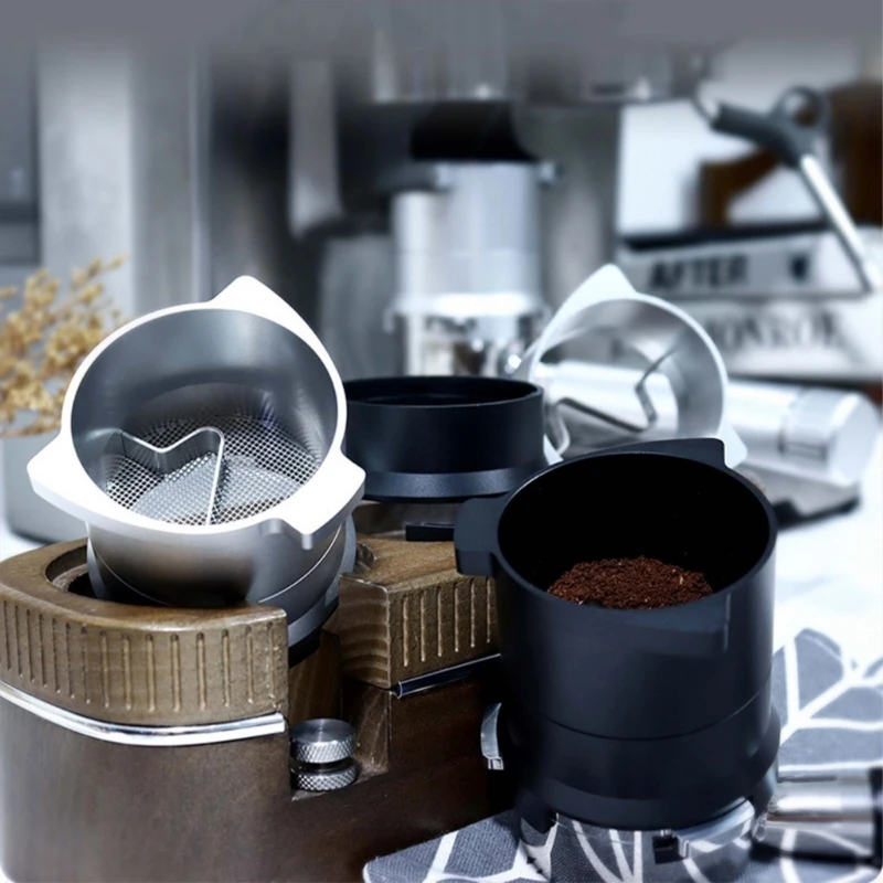 

54mm Portafilter Accessory Coffee Dosing Rings Easy to Use Espresso Funnel Dropship