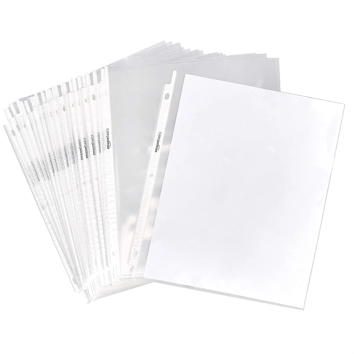 Clear Sheet Protectors for 3 Ring Binder, 8.5 x 11 Inch,Polypropylene, 100-Pack