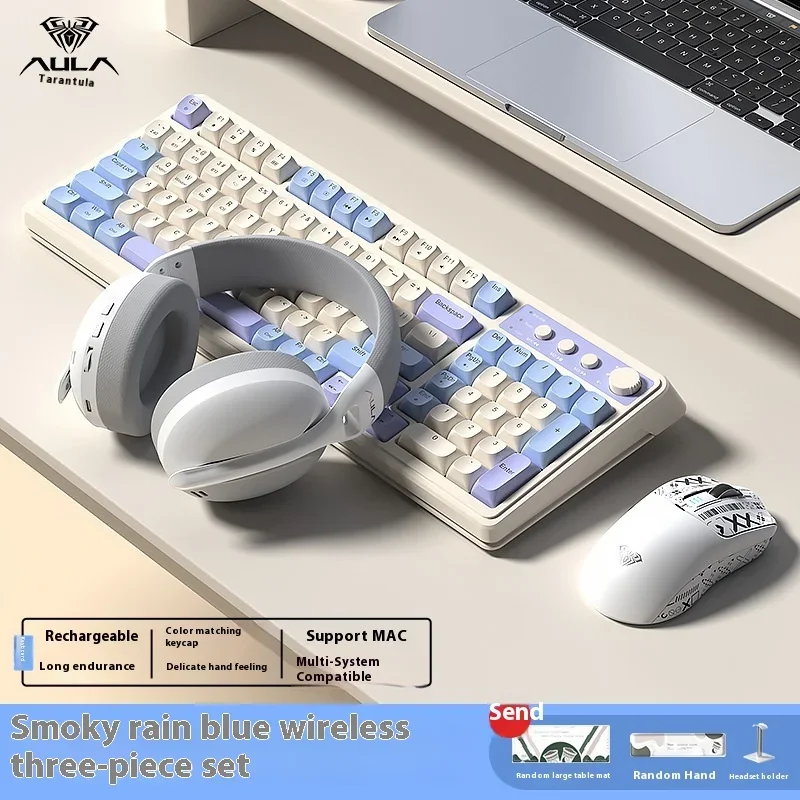 

Alua Spider S99 Keyboard Wireless Bluetooth Connection Three Mode Game Office Silicone Film Ergonomic Spider Keyboard