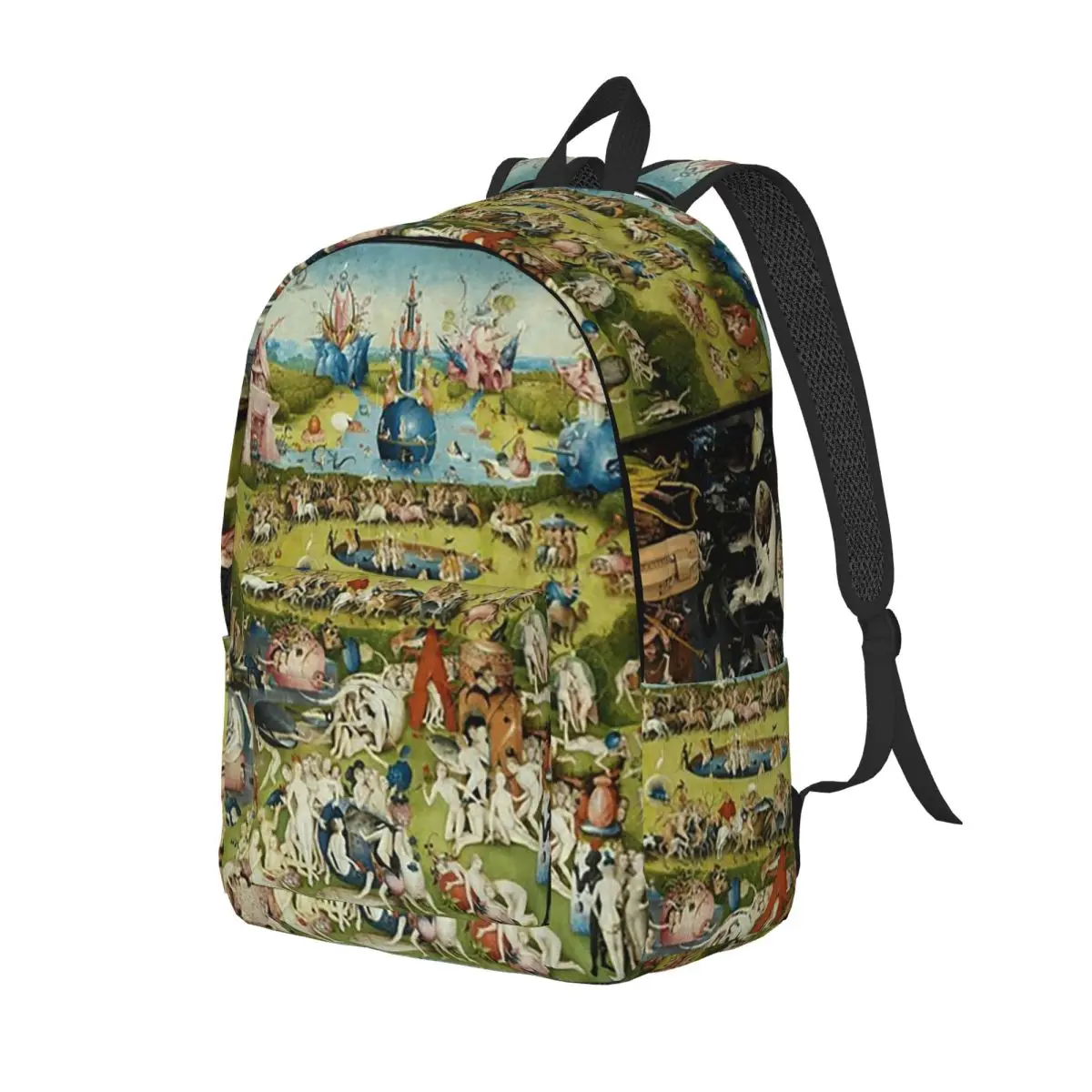 The Garden Of Earthly Delights (circa 1490-1510) By Hieronymus Bosch Backpack Daypack BookBag School Bag Shoulder Bags Men Women