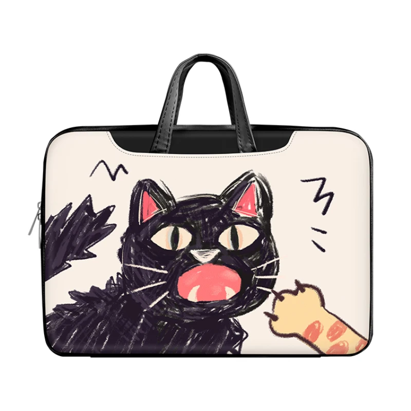 Cats Picture Laptop Bag Case Shoulder HandBag Notebook Pouch Briefcases For 13 14 15 15.6 17 inch Macbook Air Pro HP Asus Dell