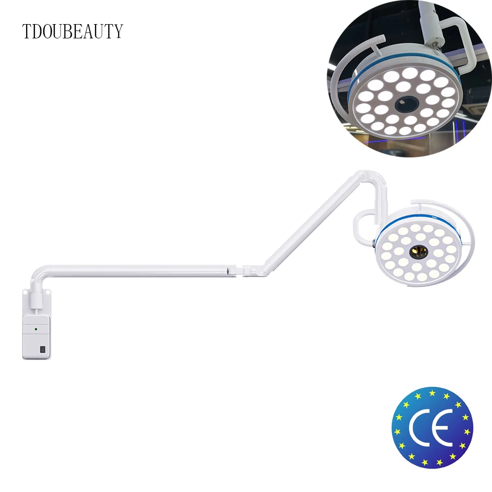 TDOUBEAUTY 72W LED Cold Light Wall-Mounted Dental Surgical Shadowless Lamp Tattoo Pet Surgery Light 90V-230V