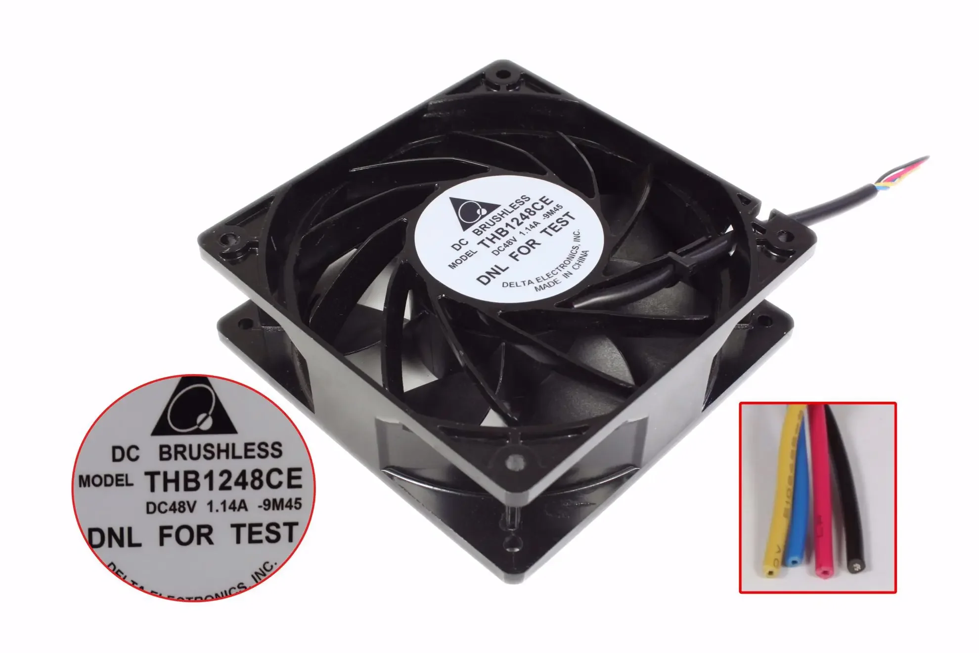 

Delta Electronics THB1248CE 9M45 DC 48 В 1,14 А 120x120x38 мм 4-проводной охлаждающий вентилятор для сервера