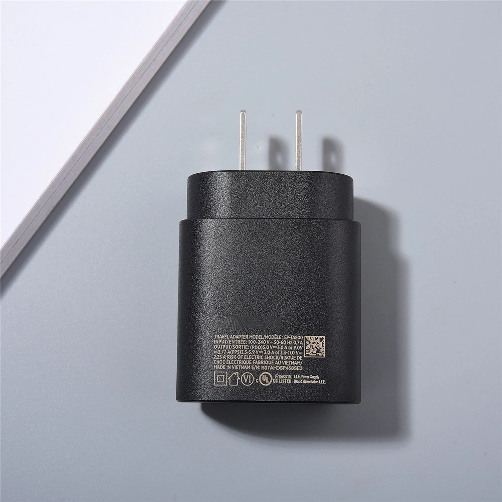 For Samsung Galaxy A53 A55 A23 F12 F14 A90 S10 5G Super Fast Charger 25W USB C PD Wall Power Adapter For Galaxy Note 10+ 20Ultra