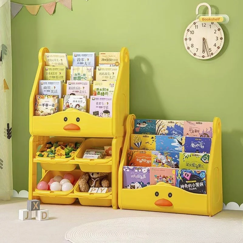 Drawer Plastic Kids Toy Storage Rack Cabinet Storage Children's Duck Storage Cabinet