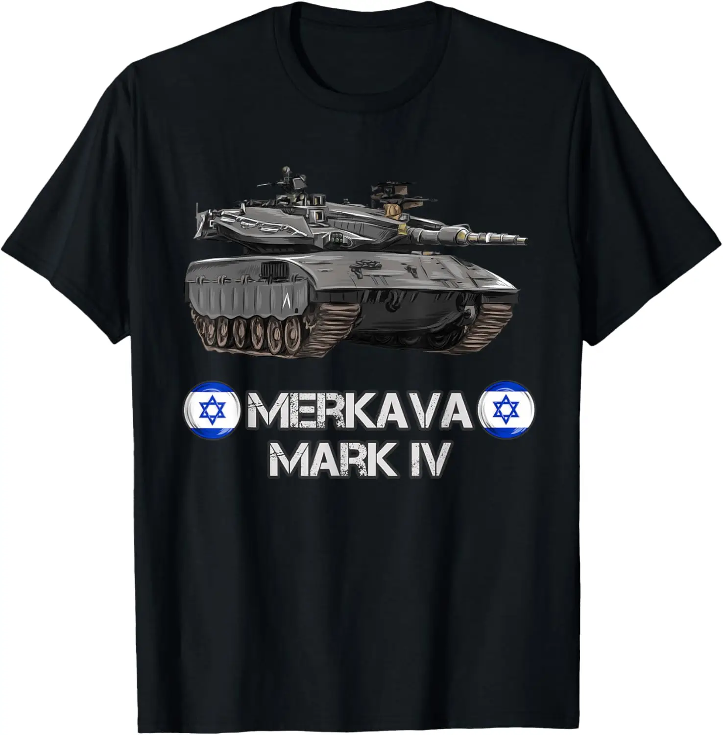 Israel Army Merkava Mark 4 Main Battle Tank T-Shirt Short Sleeve Casual 100% Cotton Shirt