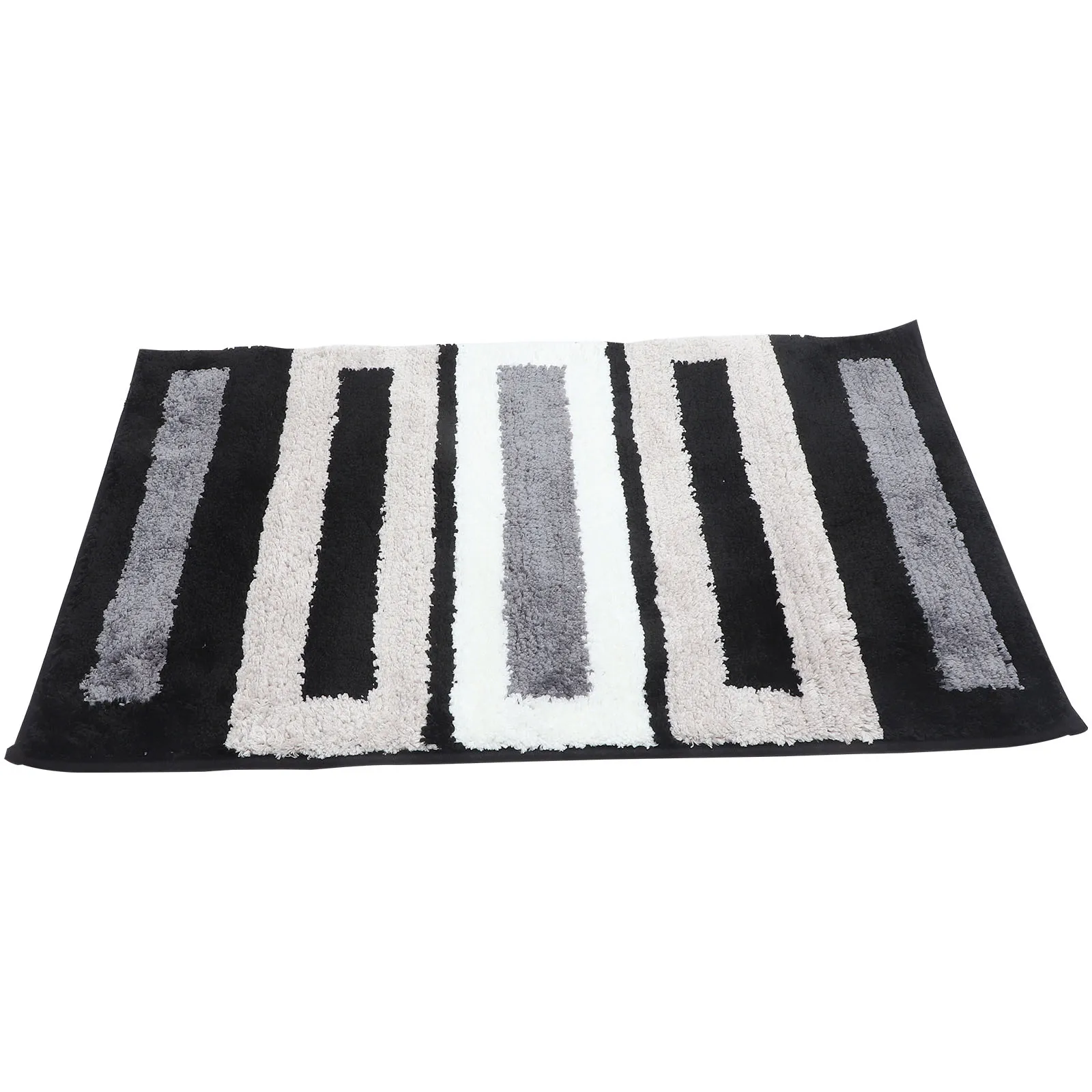 

1pc Non-Skid Water Absorbent Bathroom Floor Mat Anti-Slip Household Rug For Bedroom Kitchen Entrance Washable Polyester