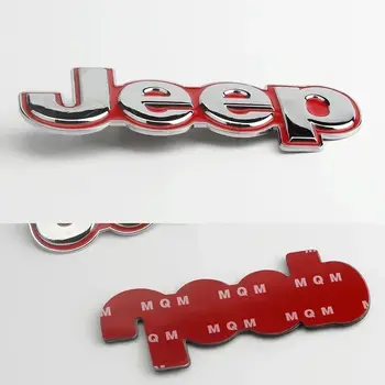 適用於JEEP Patriot Wrangler Grand Cherokee Compass Renegade Rubicon Liberty的汽車後備箱標誌側翼子板標誌貼紙 8 最佳銷售 吉普叛逆者(Jeep Renegade)的配件 - №3
