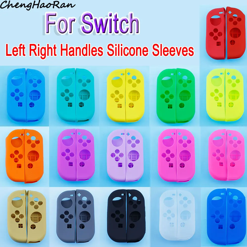 

1 Set Left Right Grip Soft Silicone Protective Case For Switch NS Joy-Con R L Controller Gamepad Case Silicone Protective Case