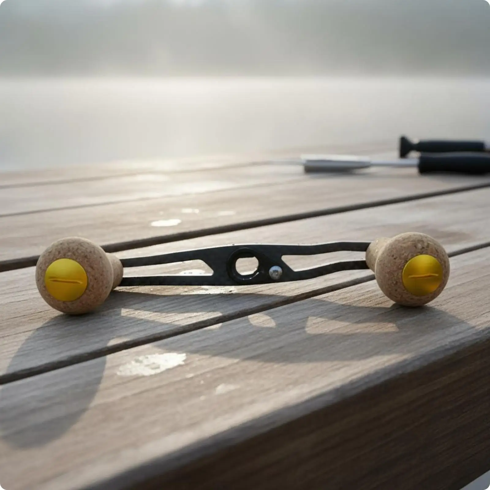 Cork Knob Reel Handle 120mm Carbon Fiber Crank for Baitcasting Reel Spare Part Smooth Turning