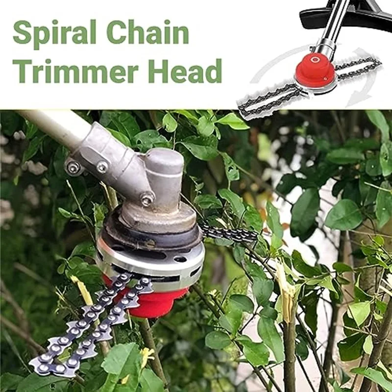 Multifunctional Spiral Chain Trimmer Head Replacement Head Garden Lawn Mower Accessories Outdoor Grass Trimmer