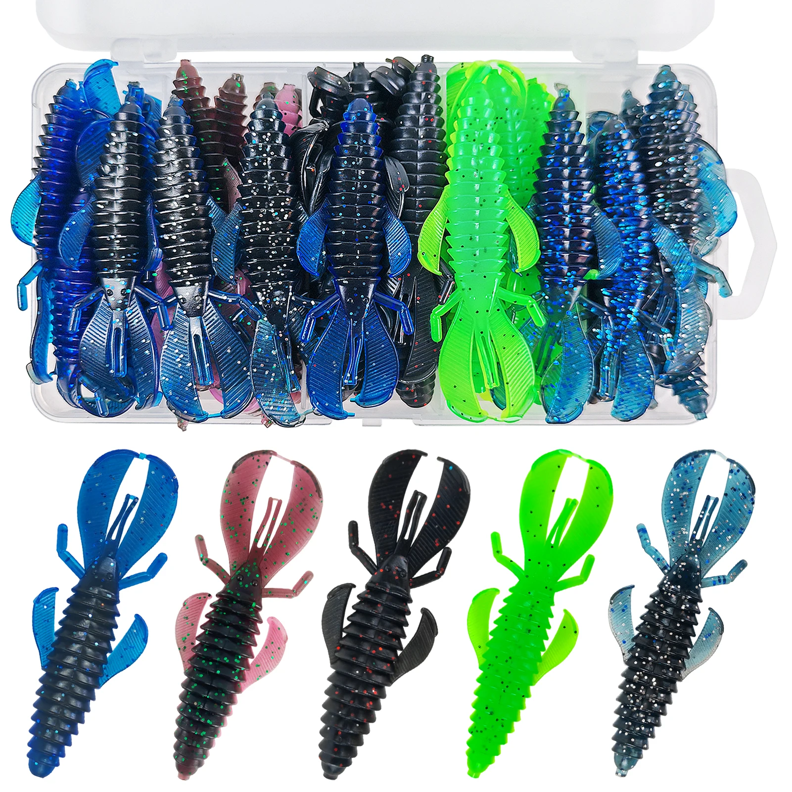 FREE FISHER Señuelos blandos Bobby Craw Fatty para cangrejos - imagen 3