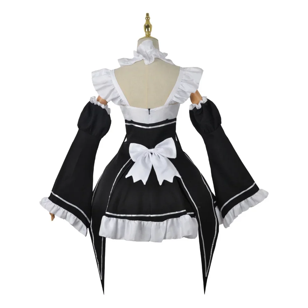 Anime Ram Rem Lolita Maid Cosplay Costumes pour femmes, Re Life in A Different World From ontari, Loli fur s, Halloween Party, trempé