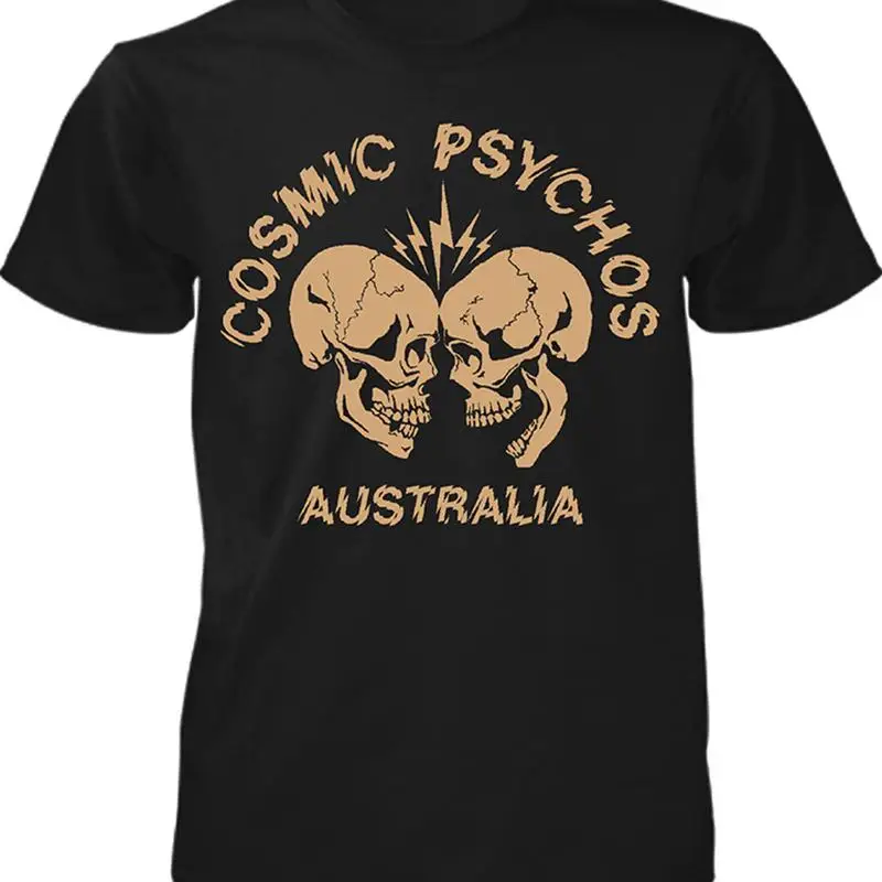 

Черная футболка Cosmic Psychos Band Rock Stay Home S 5Xl