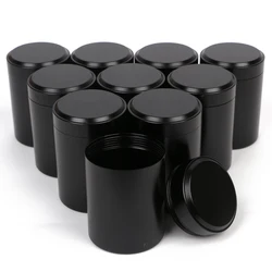 10Pcs/Set Portable Multipurpose Round Mini Seal Metal Tea Can Tinplate Candle Can Canisters Candy Jar Aromatherapy Box Luxury