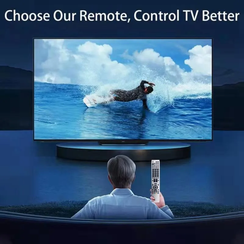DT98 Replacement Remote Control for Sharp TV Model Code GB074WJSA Silver ABS Durable Easy Install view 4
