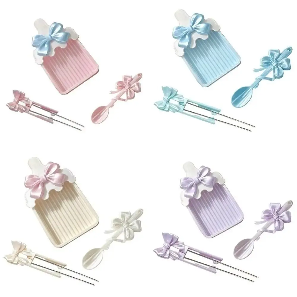 PLA Fuse Bead Tool Set Baby Bottle Shape Bead Scoop Perler Bead Auxiliary Tool Kit Handheld Spoon Fuse Beads Spoon Pen Tray Kits