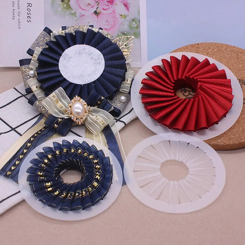 Kit de Ferramentas para Fazer Rosetas de Fita (3 Peças) - 9/12/15cm para Iniciantes em Artesanato, Criadores de Rosetas, Botões e Ornamentos
