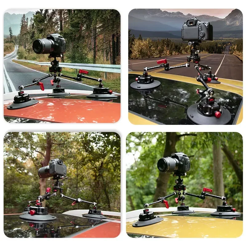 มาใหม่ 11 ''Magic Arm รถกล้องดูดถ้วย Mount 360 องศาหัวกล้อง DSLR ผู้ถือการถ่ายภาพผู้ที่ชื่นชอบ